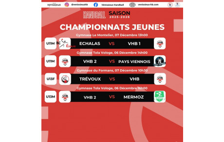 Programme du week-end du 6 et 7 décembre
